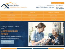 Tablet Screenshot of paramounthha.com